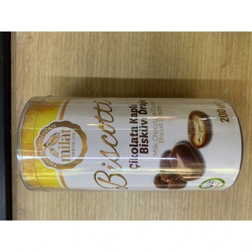 Milat Biscotti Çikolata Kaplı Bisküvi Draje 200 Gr resmi