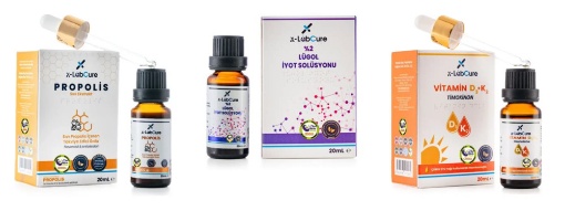 [Kampanya] X-labcure 3lü Set (Propolis 20 Ml + Vitamin D3 K2 20 Ml + Lügol İyot Solüsyonu 20 Ml) resmi