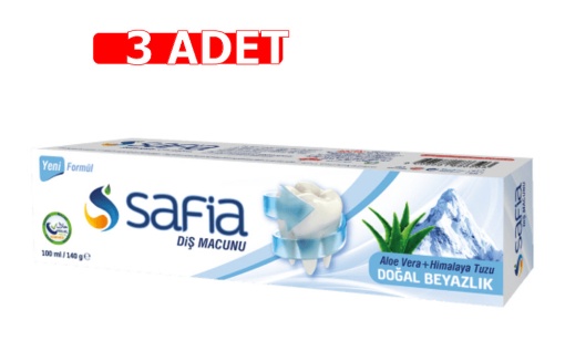 [Kampanya] Safia Diş Macunu Yeşil Çay + Himalaya Tuzu 100 Ml (3 Adet) resmi