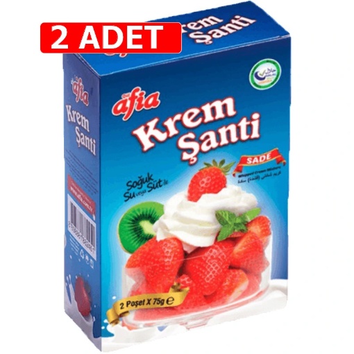 [Kampanya] Afia Krem Şanti Sade 75 Gr (2'li Paket) (2 Adet) resmi