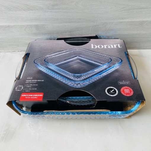 Borart 2'li Kare Borcam Tepsi resmi