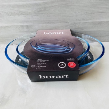 Borart 2'li Oval Borcam Tepsi için ayrıntıları göster Borart 2'li Oval Borcam Tepsi resmi