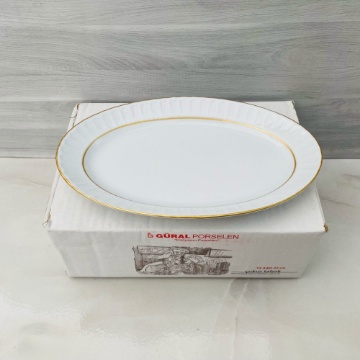 Güral Porselen Kayık Tabak 25 Cm için ayrıntıları göster Güral Porselen Kayık Tabak 25 Cm resmi