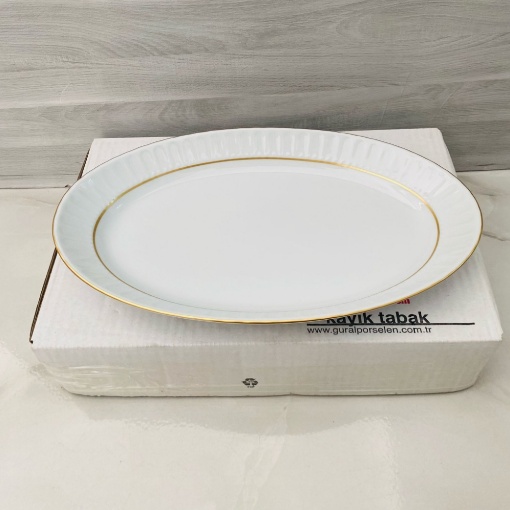 Güral Porselen Kayık Tabak 30 Cm resmi