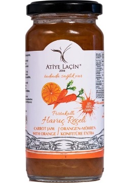 Atiye Laçin Portakallı Havuç Reçeli 250 Gr için ayrıntıları göster Atiye Laçin Portakallı Havuç Reçeli 250 Gr resmi