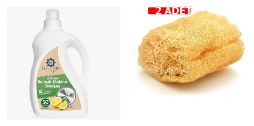 [Kampanya] Babı Şifa Bulaşık Makinesi Seti - Limon Yağlı 2 Lt + Kabak Lifi (2 Adet) resmi