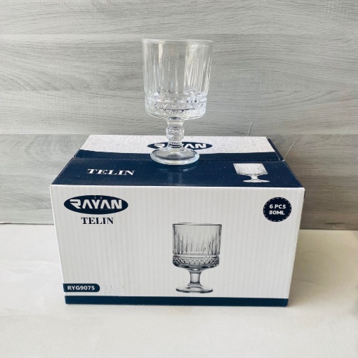 Rayan Telin Kahve Yanı Ayaklı Bardak (6'lı Paket) resmi