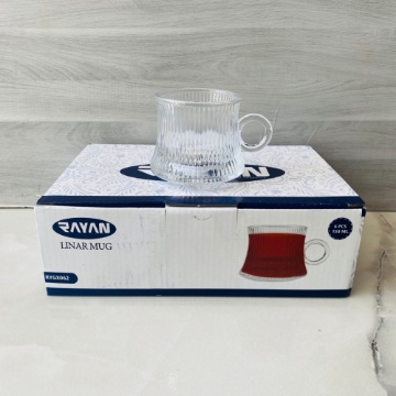 Rayan Linar Kulplu Cam Bardak (6'lı Paket) için ayrıntıları göster Rayan Linar Kulplu Cam Bardak (6'lı Paket) resmi