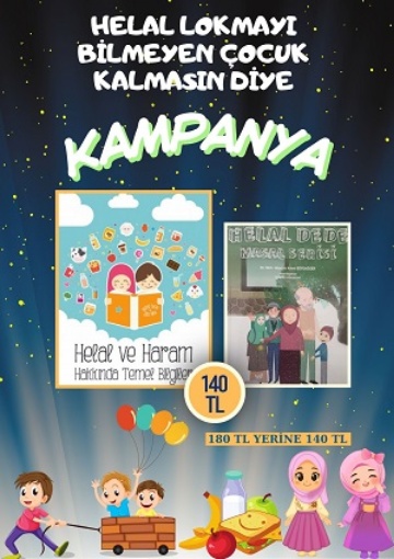 [Kampanya] Helal Lokmayı Bilmeyen Çocuk Kalmasın Diye Kampanya Seti (2 Kitap) resmi
