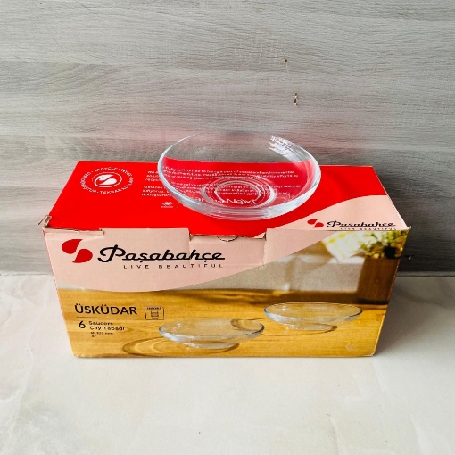 Paşabahçe Sade Çay Tabak (6'lı Paket) resmi