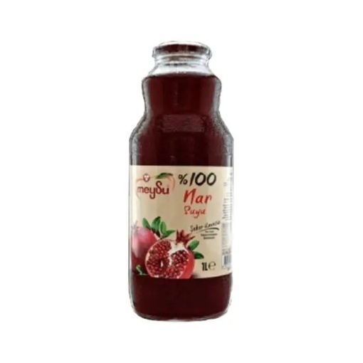 Meysu %100 Nar Suyu 1 Litre Cam Şişe resmi