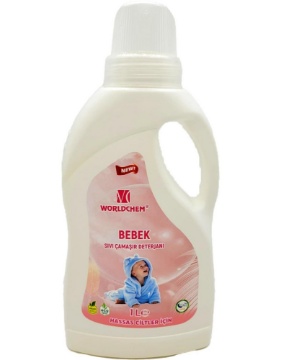 Worldchem Bebek Sıvı Çamaşır Deterjanı Hassas Ciltler İçin 1 Lt  için ayrıntıları göster Worldchem Bebek Sıvı Çamaşır Deterjanı Hassas Ciltler İçin 1 Lt  resmi