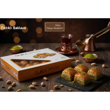 Duka Tatlı Tam Tereyağlı Fıstıklı Baklava 750 Gr için ayrıntıları göster Duka Tatlı Tam Tereyağlı Fıstıklı Baklava 750 Gr resmi
