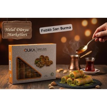 Duka Tatlı Tam Tereyağlı Fıstıklı Sarı Burma 750 Gr için ayrıntıları göster Duka Tatlı Tam Tereyağlı Fıstıklı Sarı Burma 750 Gr resmi