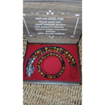 Kaplangözü Tesbih Seti Ahşap Kutuda için ayrıntıları göster Kaplangözü Tesbih Seti Ahşap Kutuda resmi