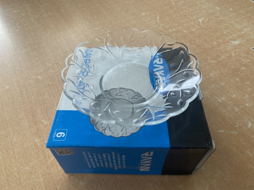 Rio Cam Desenli Tabak Küçük 15 Cm (6'lı Paket) resmi