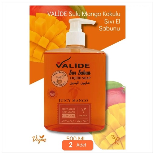 [Kampanya] Valide Sıvı Sabun Sweet Peaches 500 Ml (2 Adet) resmi
