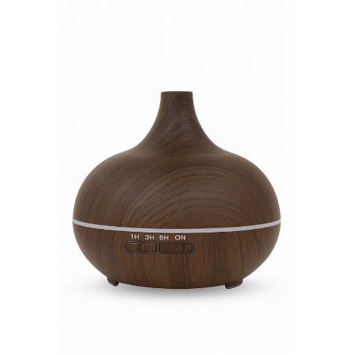 Ledli Difüzör Koyu Ahşap Renkli resmi