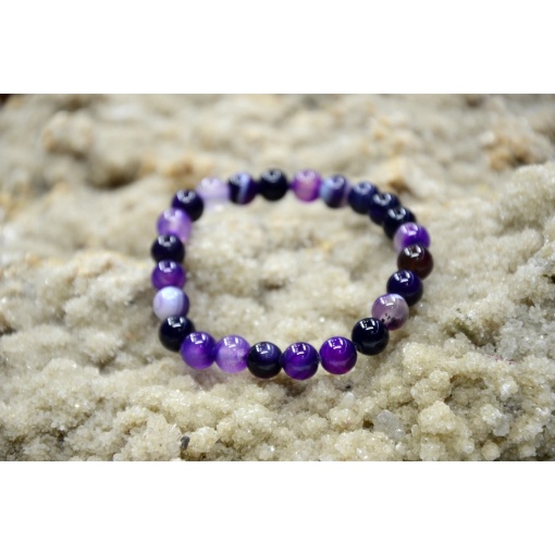 Mor Unakit Taşı Bileklik resmi