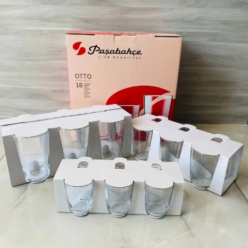 Paşabahçe Otto 18 Parça Su Bardak Seti resmi