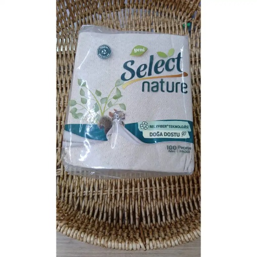 Select Nature Doğal Peçete 25 cm x 26 cm (100'lü Paket) resmi