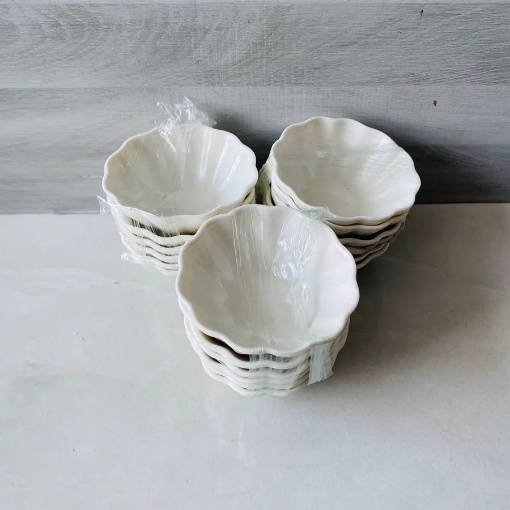 Mini Porselen Lokumluk Yuvarlak Model (6'lı Paket) resmi