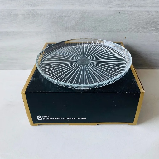 İşler Cam Tatlı Tabağı (6'lı Paket) resmi