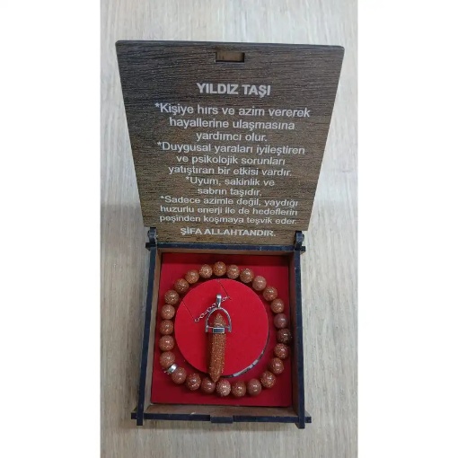 Yıldız Taşı Bileklik Kolye Seti resmi