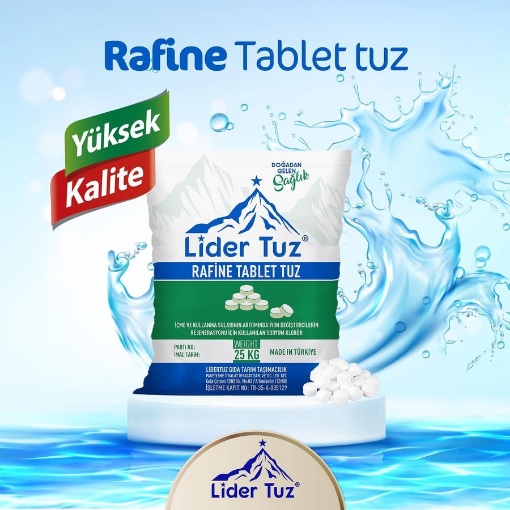 Lider Tuz Rafine Su Arıtma Tablet Tuz 25 Kg resmi