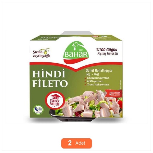 [Kampanya] Bahar Hindi Fileto 120 Gr (2 Adet) resmi