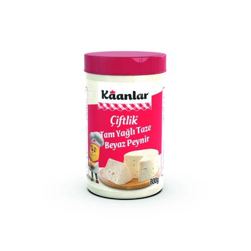 Kaanlar Çiflik Tam Yağlı Beyaz Peynir 800 Gr resmi