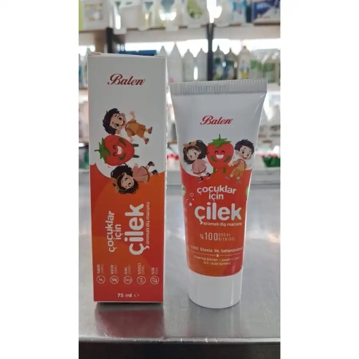 Balen Çocuklar İçin Çilek Aromalı Diş Macunu 75 Ml resmi