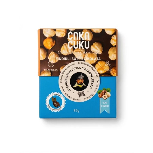 Çuku Çuku Tablet Fındıklı Sütlü Çikolata 85 Gr resmi