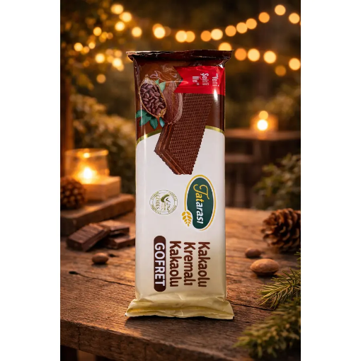Tatarası Kakao Kremalı Kakaolu Gofret 35 Gr resmi