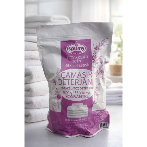 Spumy Borakslı Çamaşır Deterjanı Beyazlar 1600 Gr resmi