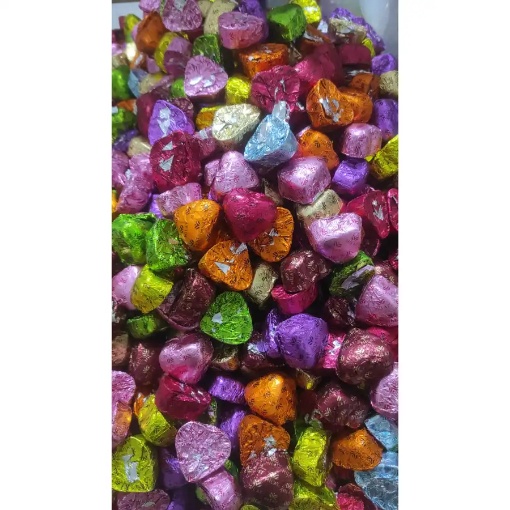 Milat Meyve Dolgulu Karışık Kalp Çikolata 500 Gr resmi