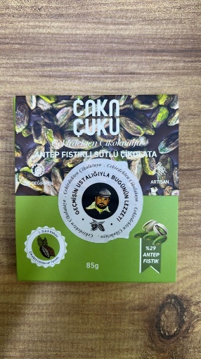 Çuku Çuku Tablet Antep Fıstıklı Sütlü Çikolata 85 Gr resmi