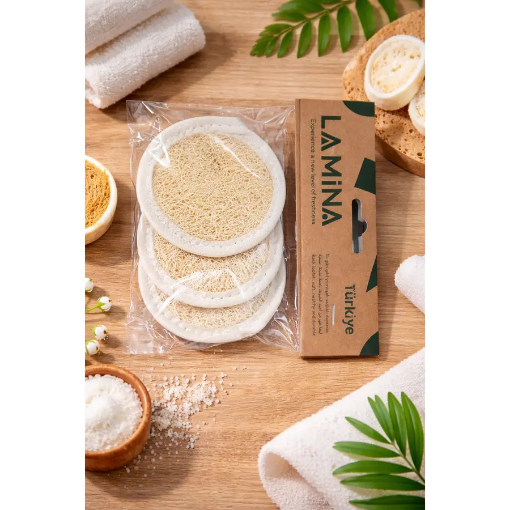 Kabak Oval Yüz Peeling Lifi (3'lü Paket) resmi