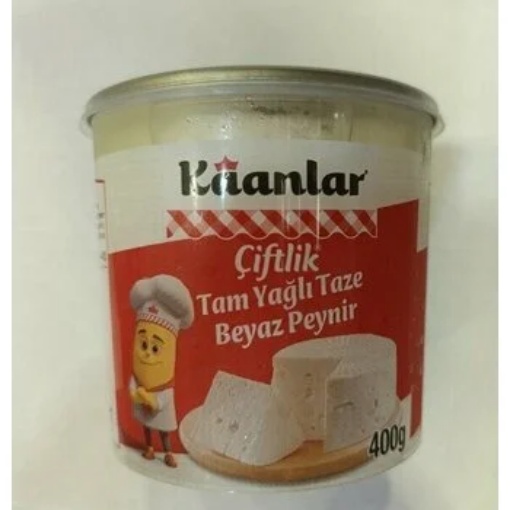 Kaanlar Çiftlik Tam Yağlı Beyaz Peynir 400 Gr resmi