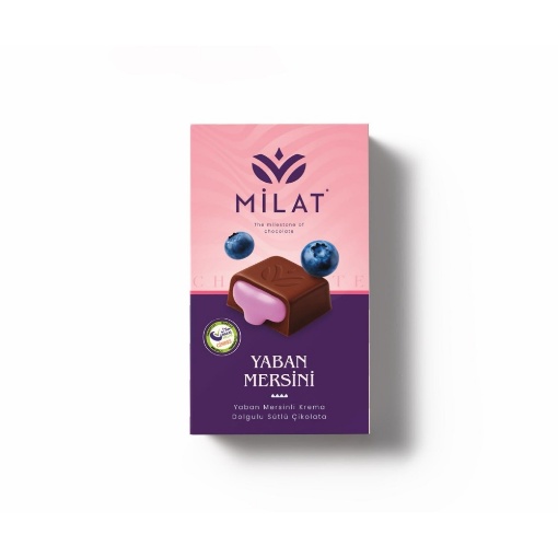 Milat Yaban Mersini Dolgulu Sütlü Çikolata 60 Gr resmi