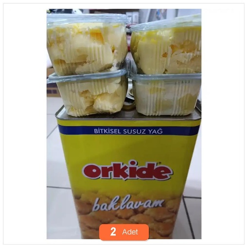 [Kampanya] Orkide Baklavalık Susuz Yağ 1 Kg (Dökme) (2 Adet) resmi