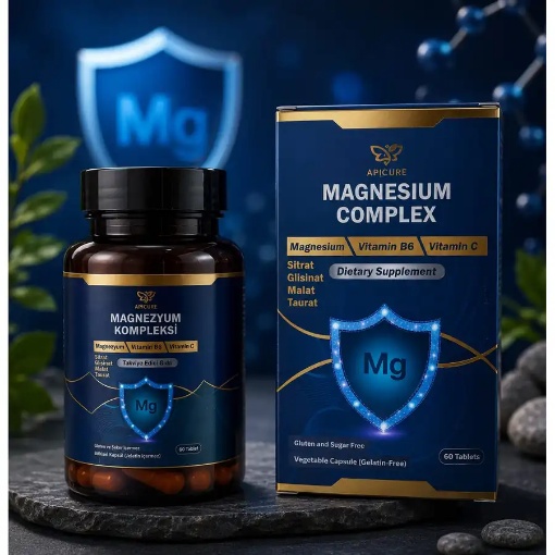 Apideva Magnezyum Kompleksi 60 Tablet resmi
