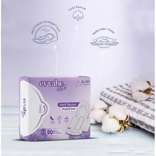 Evvahe Günlük Ped (20'li Paket) resmi