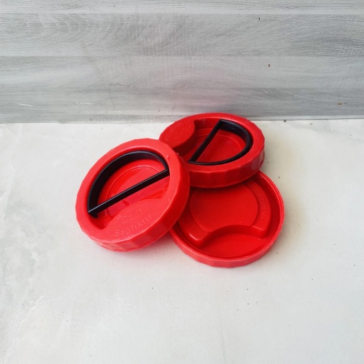 Kırmızı Kulplu Kavanoz Kapağı 10 Cm resmi