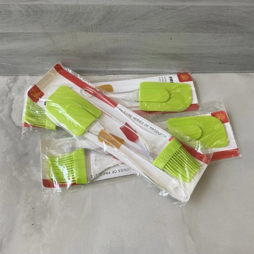 Silikon Pasta Fırçası Spatula Seti resmi