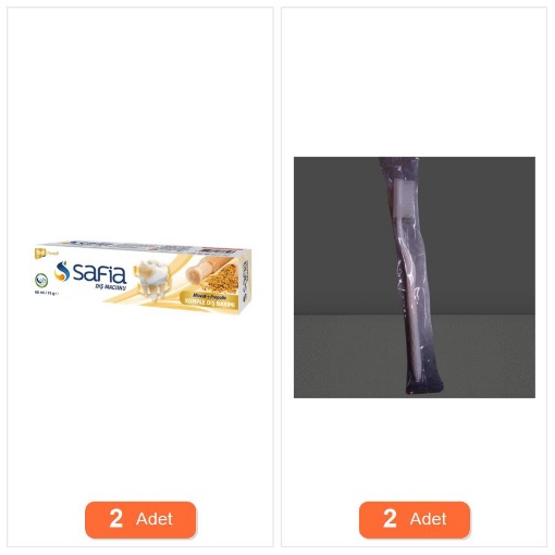 [Kampanya] Safia Diş Macunu Misvak + Propolis 75 Gr (2 Adet) + Spumy Tekli Diş Fırçası (Orta Sert) Kapaklı (2 Adet) resmi