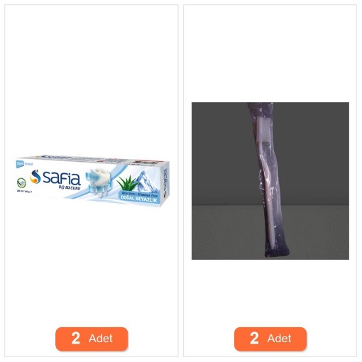 [Kampanya] Safia Diş Macunu Yeşil Çay + Himalaya Tuzu 100 Ml (2 Adet) + Spumy Tekli Diş Fırçası (Orta Sert) Kapaklı (2 Adet) resmi