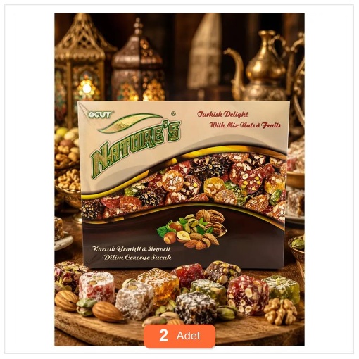 [Kampanya] Öğüt Karışık Yemişli Ve Meyveli Dilim Cezerye 300 Gr (2 Adet) resmi