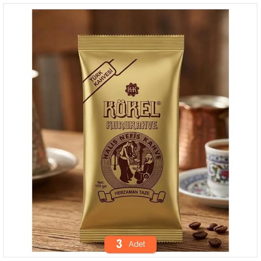 [Kampanya] Kökel Türk Kahvesi 100 Gr (3 Adet) resmi