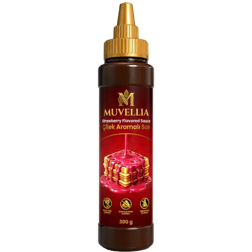 Muvellia Çilek Aromalı Sosu 300 Gr resmi